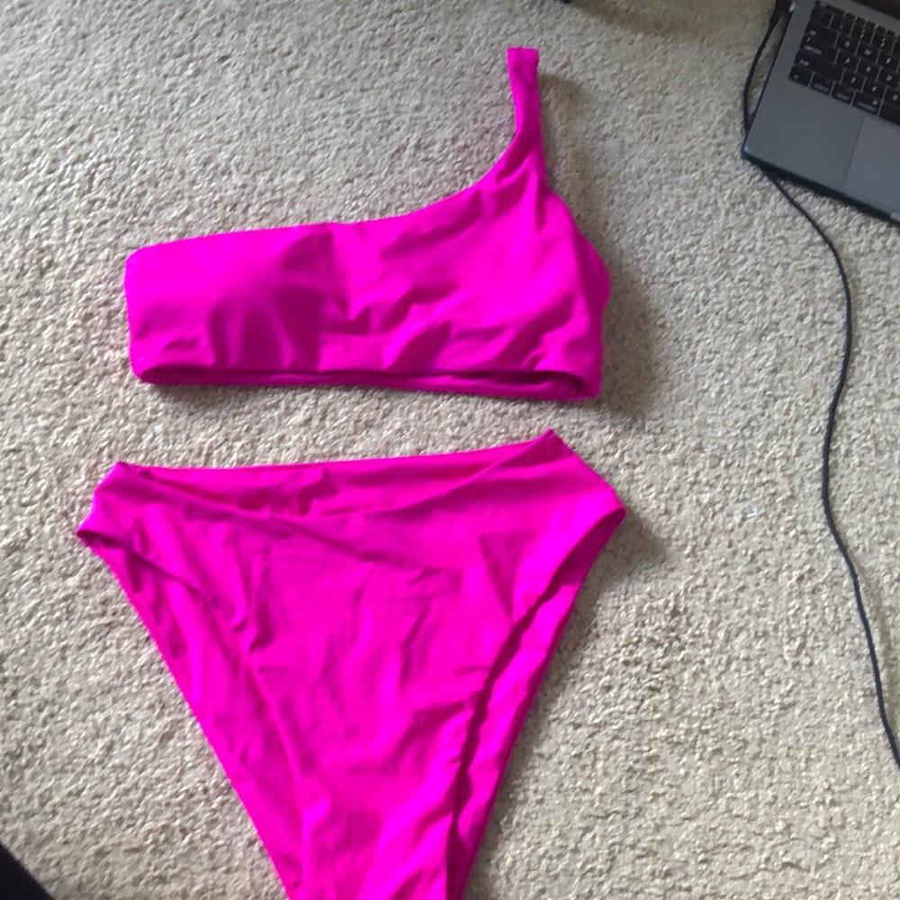 neon pink bikini